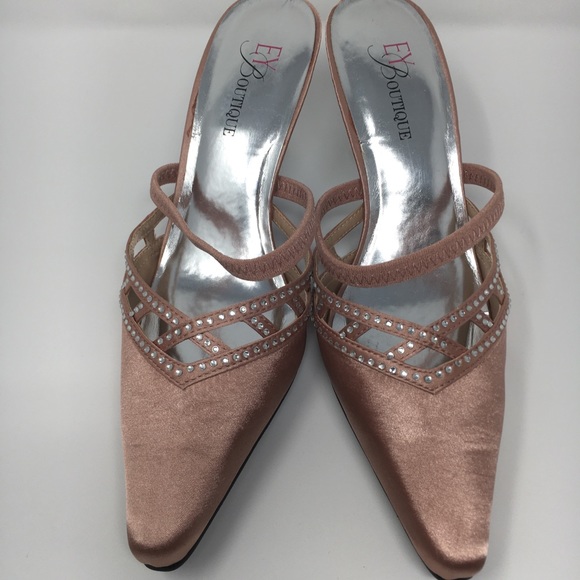 EY Boutique Women's Pink Satin 2.5 Inches … - Picture 3 of 16